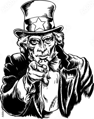 Uncle Sam Vector Illustration photo
