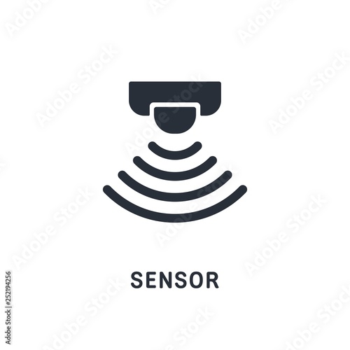 Touch signal, sensor control. Vector icon.