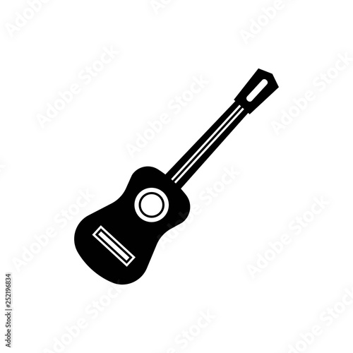 Drum monochrome icon - vector