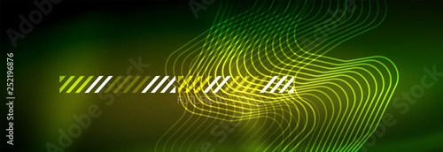 Shiny neon lights background, techno design, modern wallpaper for your project