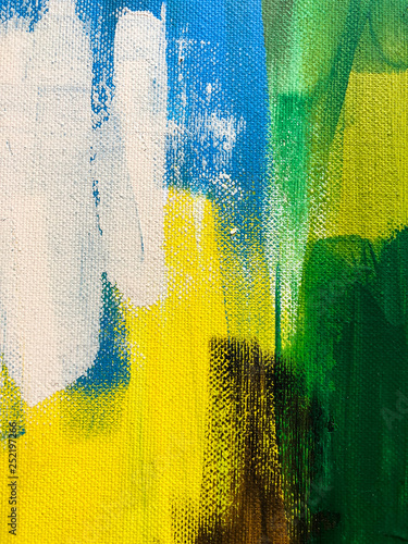 Creative hand drawn acrylic painting