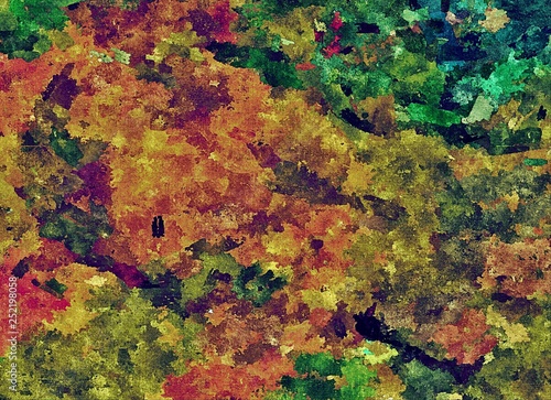 abstract grunge background from color chaotic blurred spots brush strokes of different sizes © natuliya