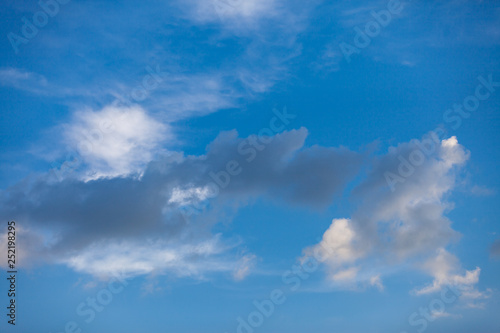 Blue sky with cloud.