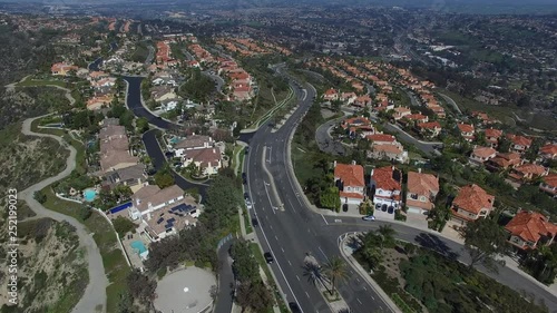 Aerial of Residential Neighborhood New Homes Development 4K 01.MOV photo