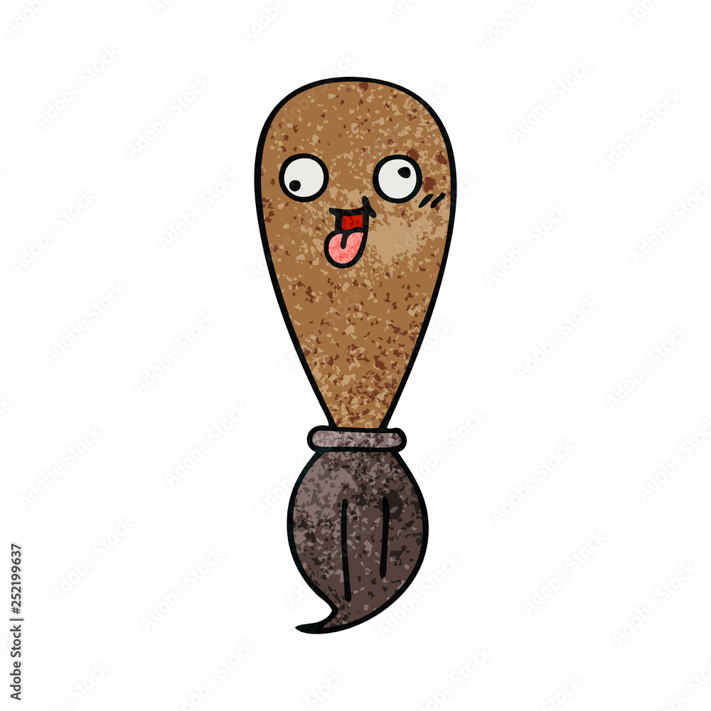 retro grunge texture cartoon paint brush retro grunge texture cartoon paint brush