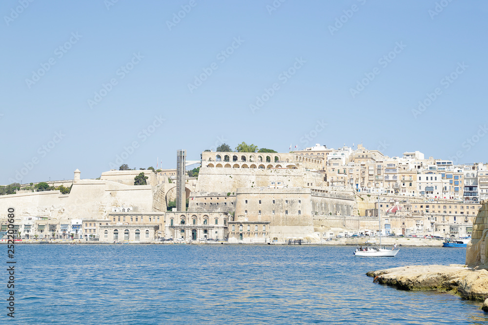 Panoramic view of the city of Valletta, Malta