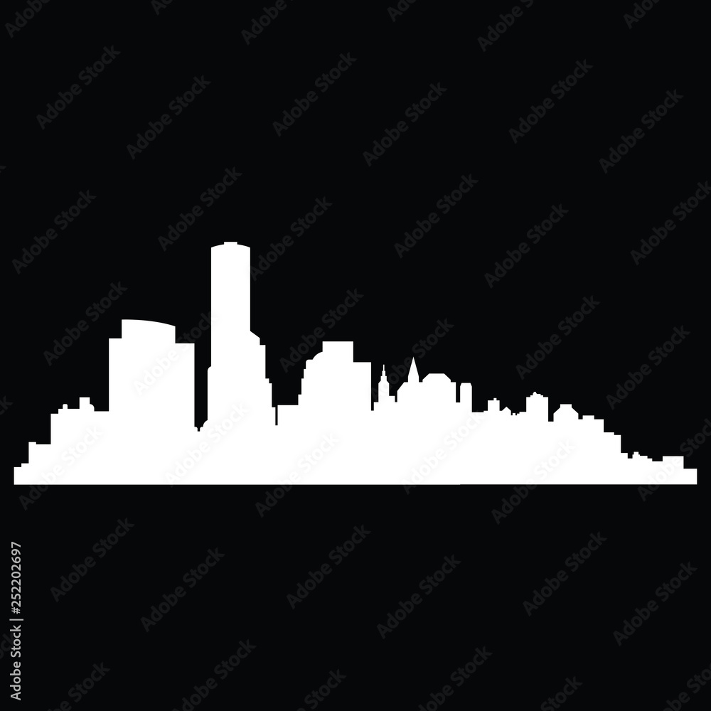 Beautiful outline of New York city with amazing skyscrapers, panoramic view Beautiful outline of New York city with amazing skyscrapers, panoramic view