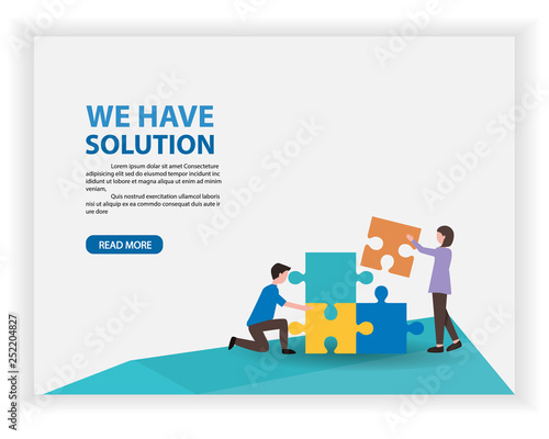 isometric business solution...