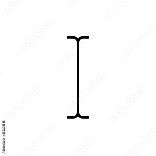 Simple text insert marker. Type input mouse cursor.