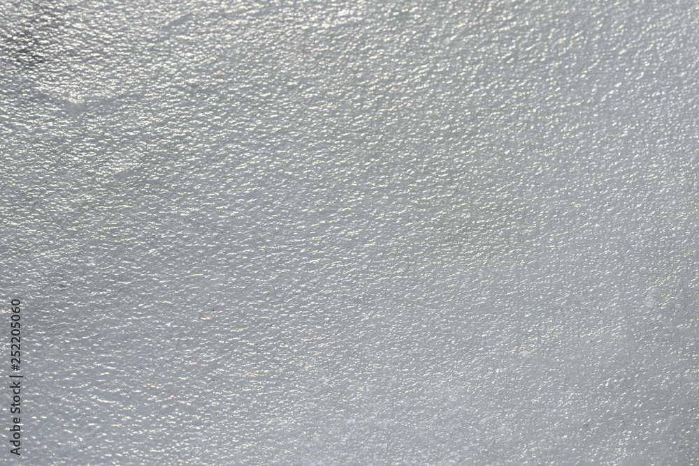 River ice texture close up. Winter background