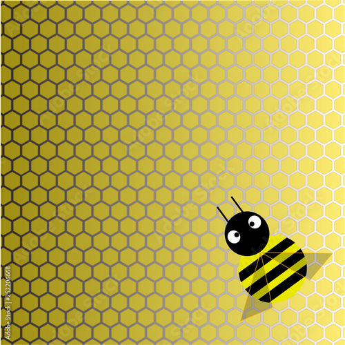 honeycomb and bees background