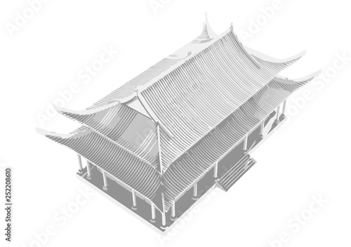 chinese temple vector © Dzmitry