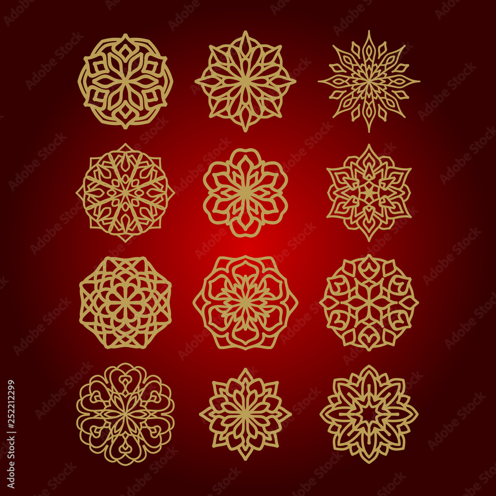 mandala flower illustration vector on pack mandala flower illustration vector on pack