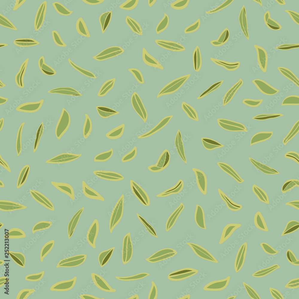 Green pattern with multi leaf.