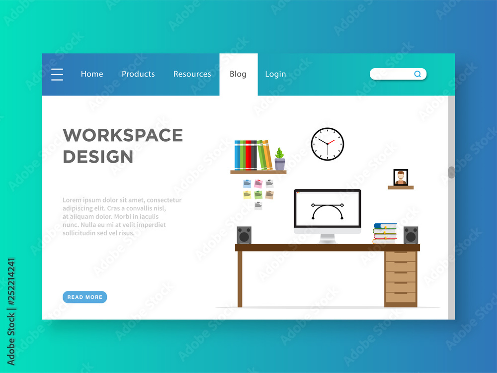 Workspace Design Landing Page Workspace Design Landing Page