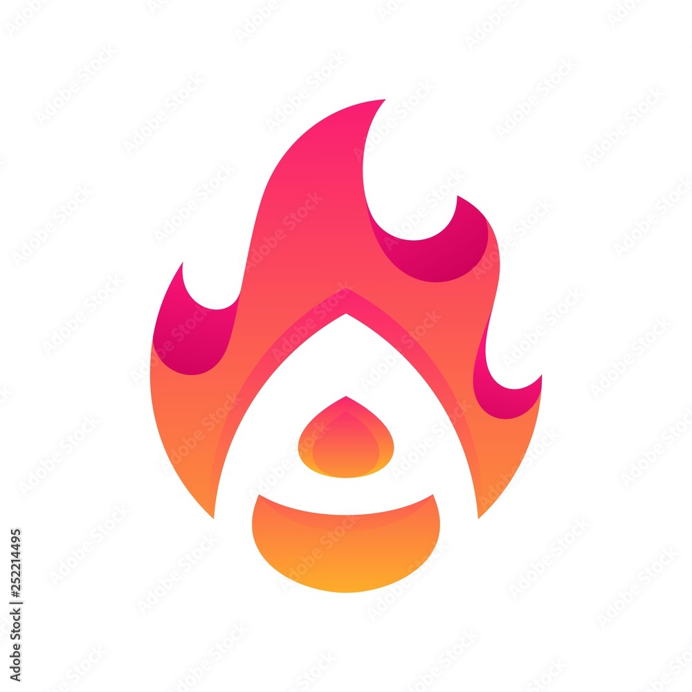 Abstract Fire Letter A Design Vector Template Abstract Fire Letter A Design Vector Template
