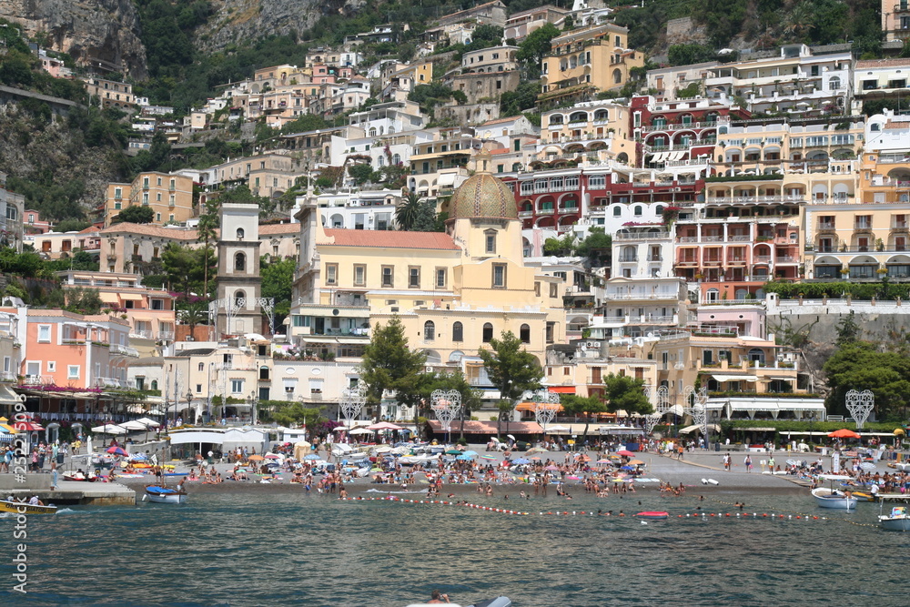Positano on the beautiful Amalfi Coast of Italy.
