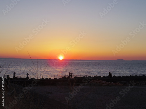 夕日－愛媛県伊予市双海町