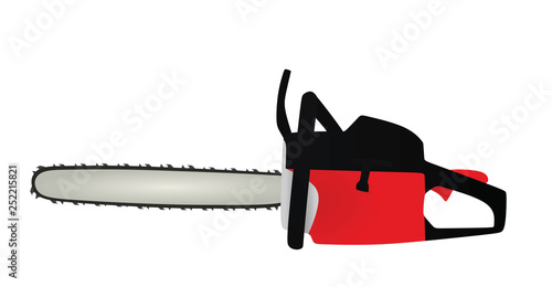 Chain saw. vector illustration