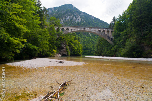 steyr river near mollne, upper austria photo