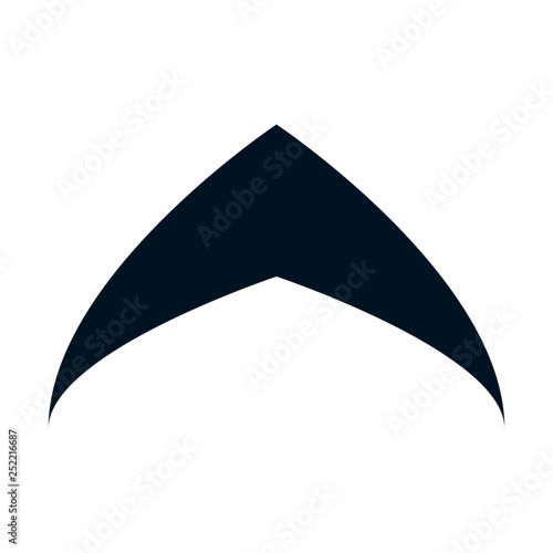 Freccia icona brand piatto segno collezione grafica design stile risorsa semplice web moderno