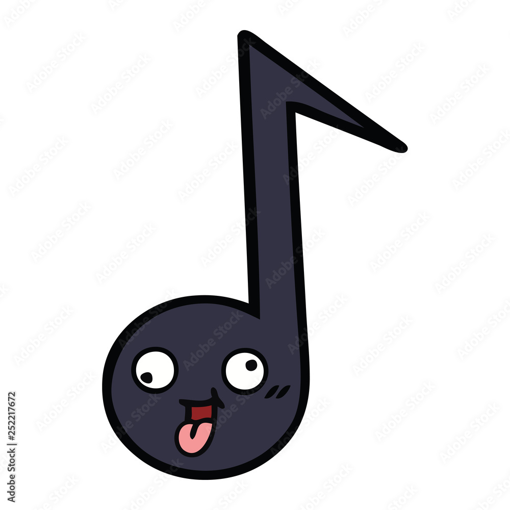 cute cartoon musical note cute cartoon musical note
