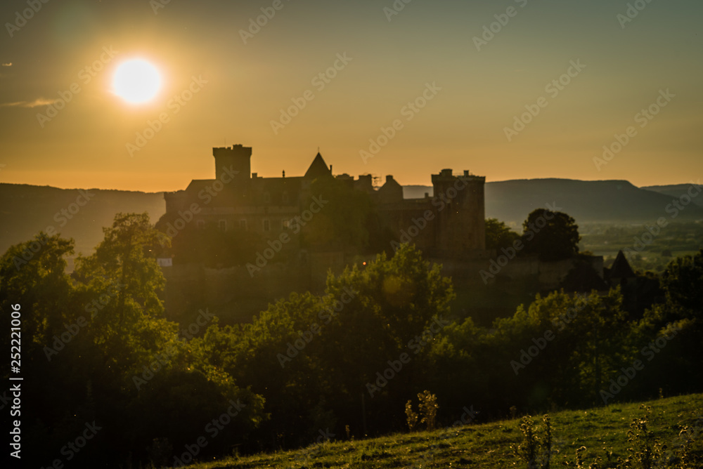 Obraz premium Castelnau castle in Prudhomat close to Bretenoux in France