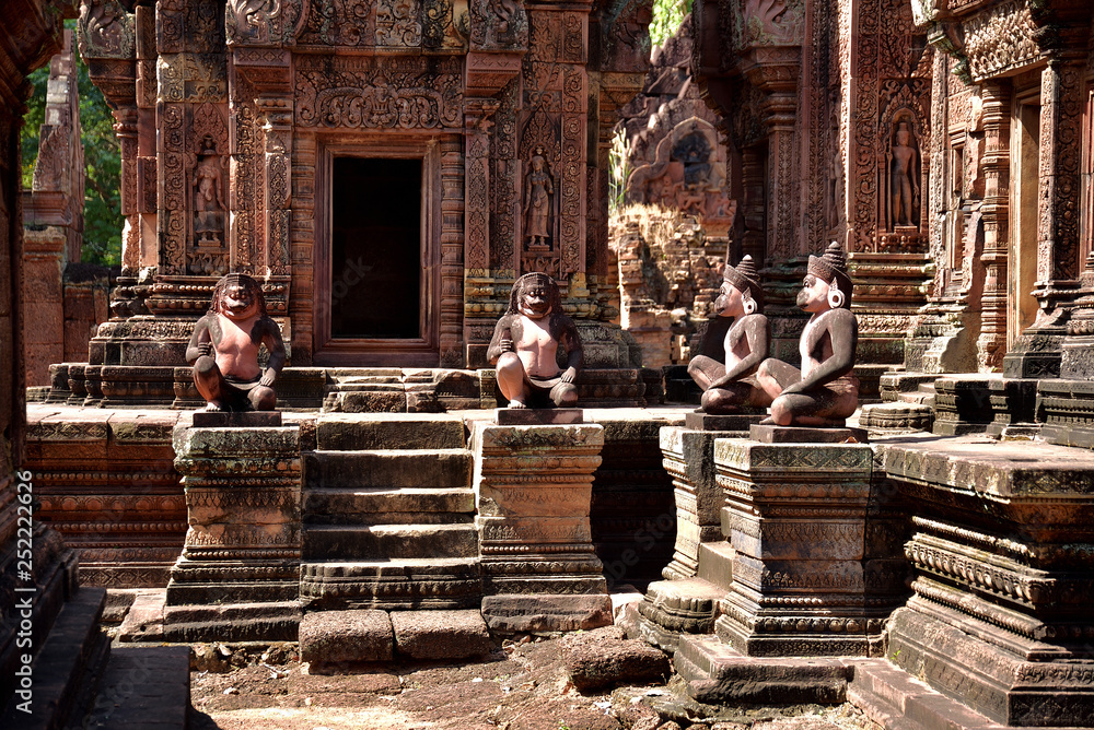 Fototapeta premium Details vom Tempel Banteay Srei