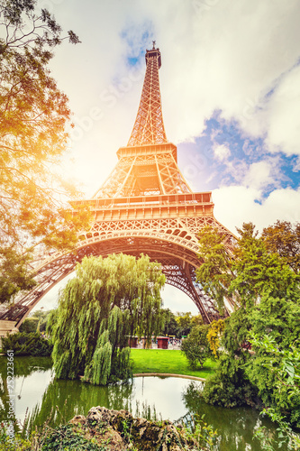 Eiffel Tower seen from the park in Paris, France. © Photocreo Bednarek