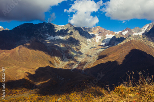 Tbilisa glacier in Oni district, Georgia country © Andrey