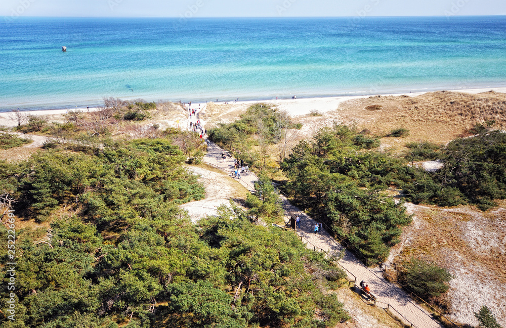 Darsser Ort at Baltic sea beach on Darss peninsula Darsser Ort at Baltic sea beach on Darss peninsula