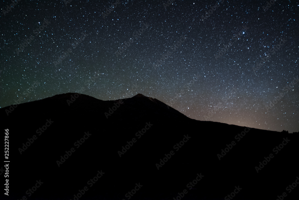 El universo sobre el Teide. El universo sobre el Teide.