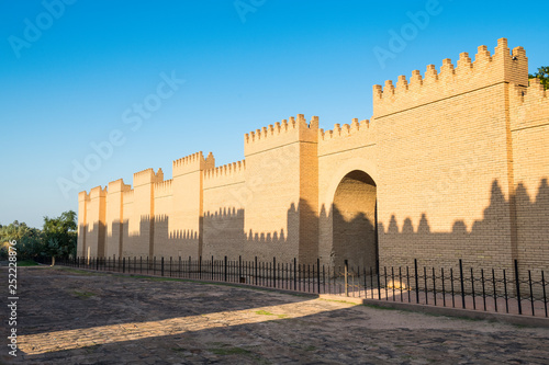Reconstructed ruins of Babylon, Iraq