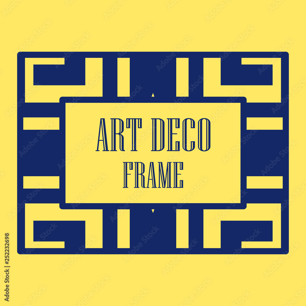 Art deco ornamental frame Art deco ornamental frame