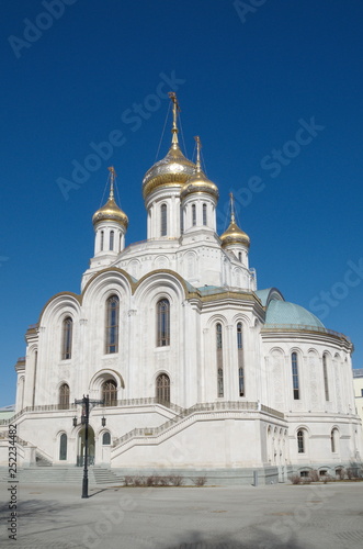 Sretensky monastery in Moscow, Russia. Church of new Martyrs and Confessors of Russia on the blood that Lubyanka
