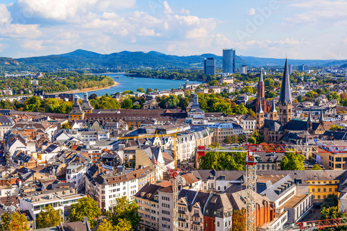 aerial of Bonn, the former capital of Germany photo