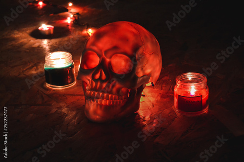 Anturage skull for halloween photo