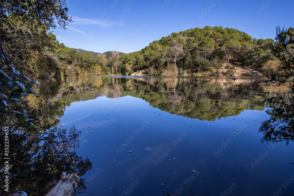 Small Lake in Terrassa, Barcelona, Catalonia, Spain Small Lake in Terrassa, Barcelona, Catalonia, Spain