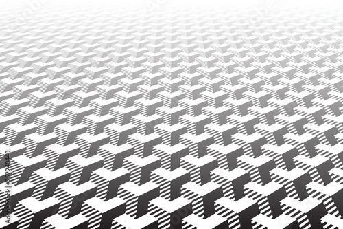 Abstract geometric pattern. Optical illusion effect.