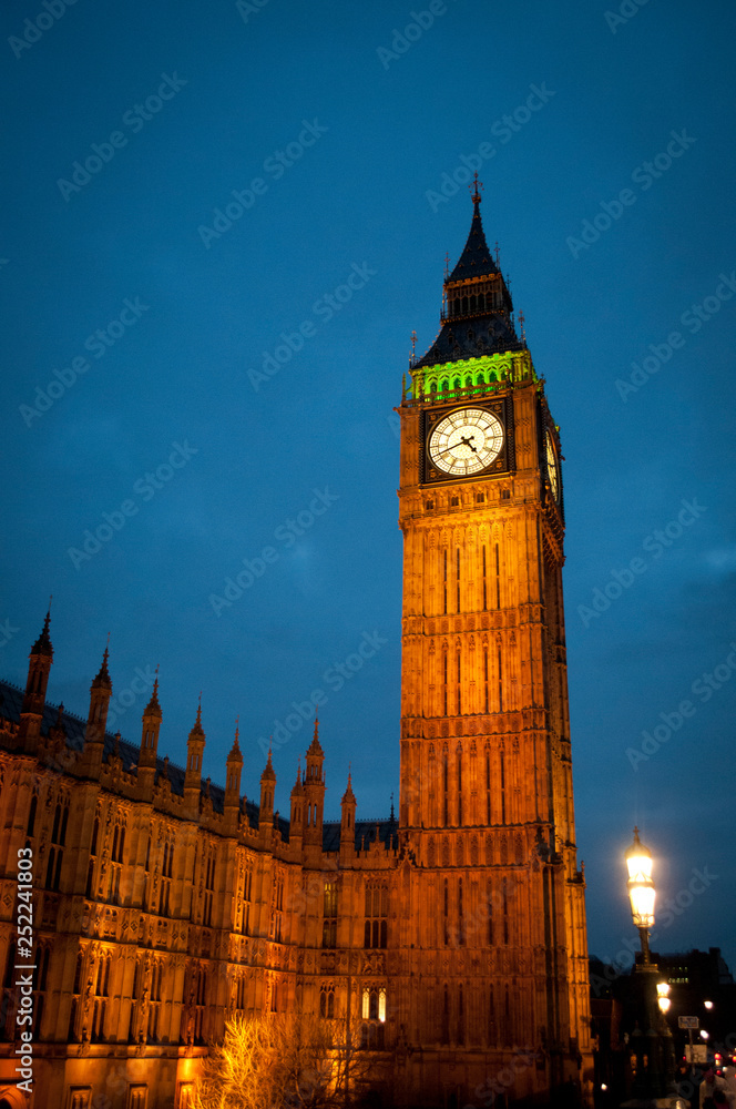 Big Ben at night, London UK