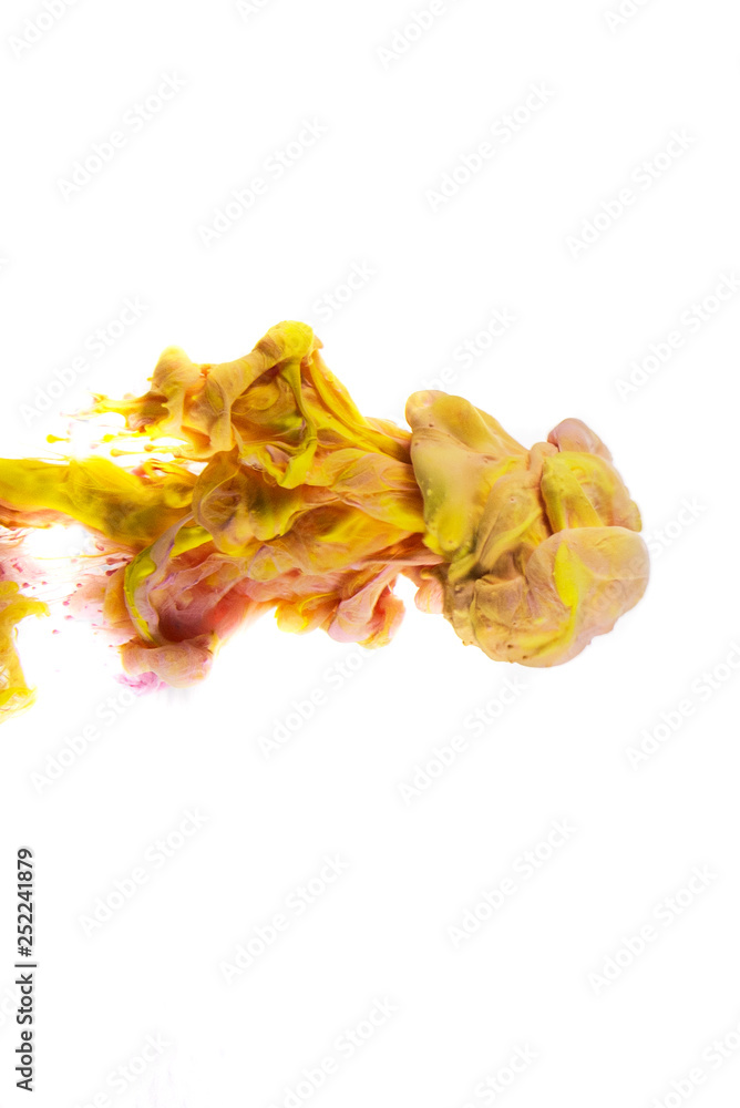 The colorful dye in the water. Abstract. background. Wallpaper. Concept art The colorful dye in the water. Abstract. background. Wallpaper. Concept art