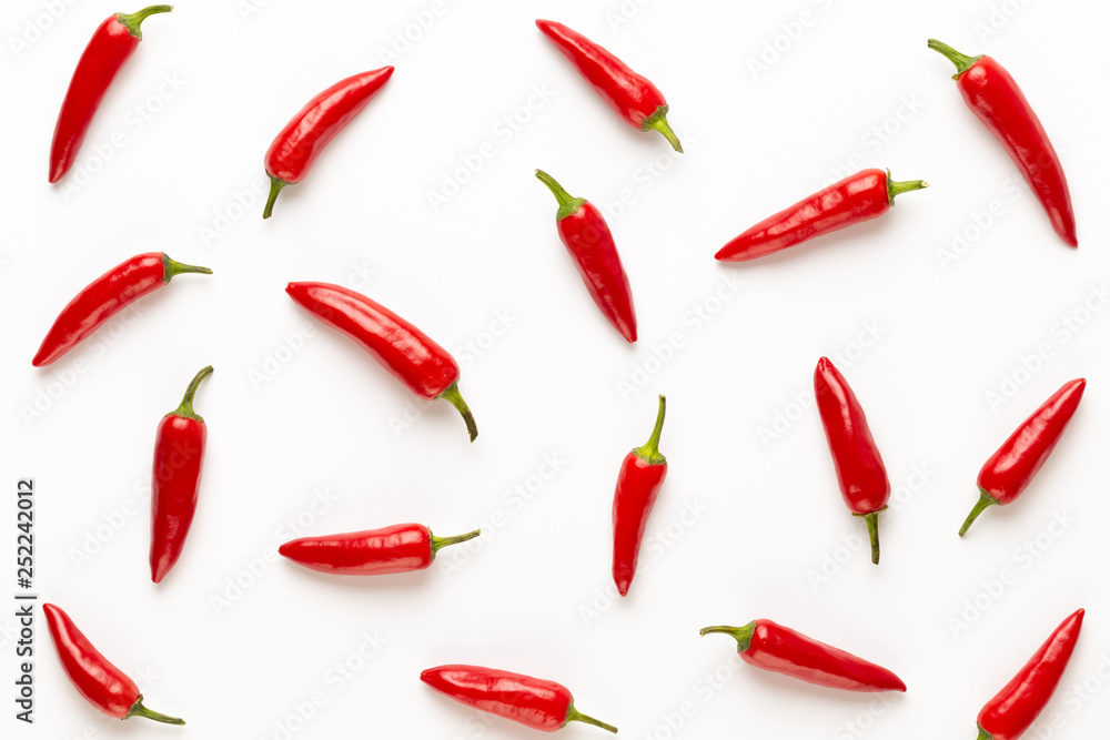 Chili or chilli cayenne pepper isolated on white background cutout. Chili or chilli cayenne pepper isolated on white background cutout.