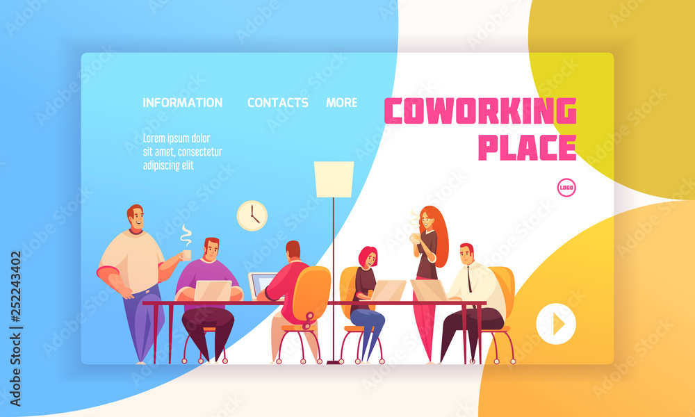 Coworking Place Landing Page