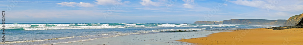 Panorama from Vale Figueiras beach in Portugal Panorama from Vale Figueiras beach in Portugal