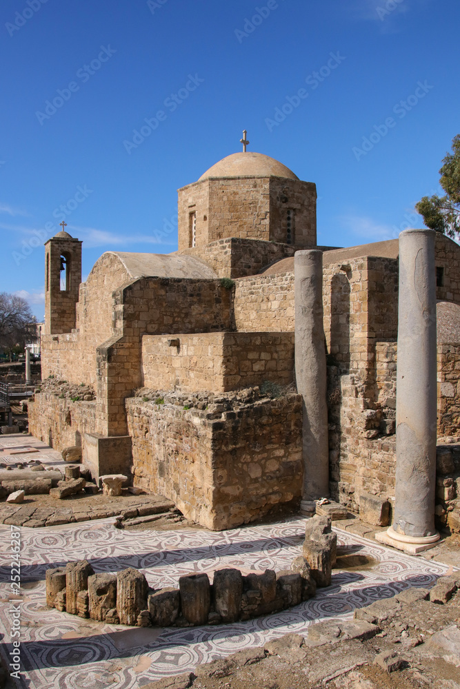 Saint Paul's Pillar and Agia Kyriaki, Paphos- Cyprus  UNESCO World Heritage