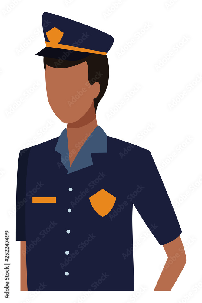 Police officer worker avatar