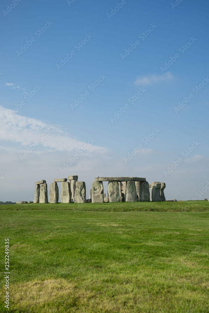 stonehenge on a clear sunny day