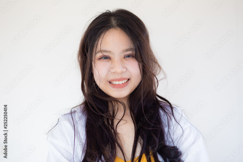 Portrait of happy young asian smiling women Portrait of happy young asian smiling women