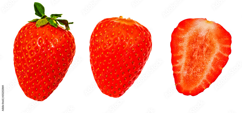 Strawberry Set isolated on white background. Strawberry Set isolated on white background.