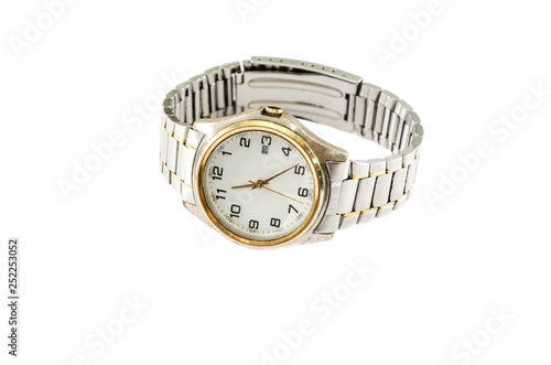 wrist watch on white background